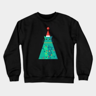 Christmas cat Crewneck Sweatshirt